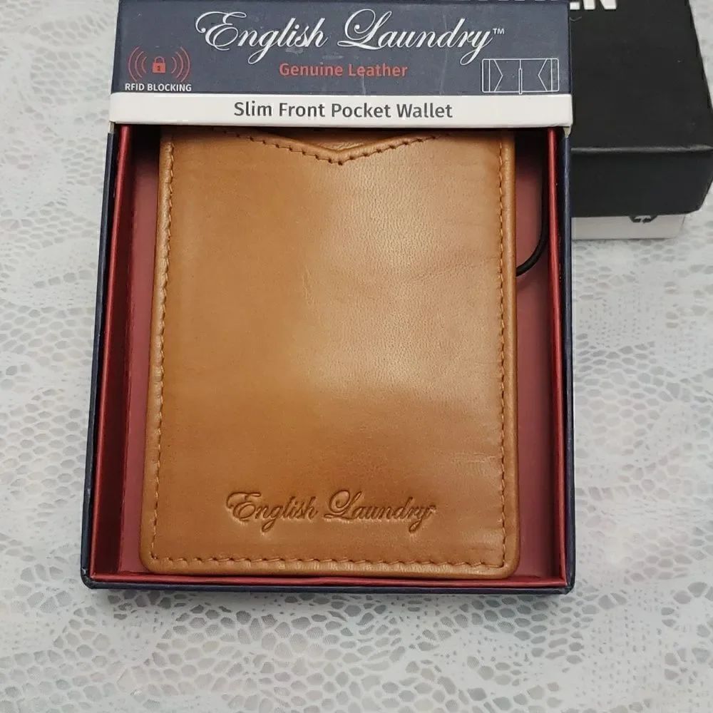English Laundry Money Clip Slim Pocket Wallet New